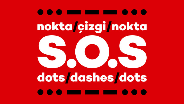 nokta/çizgi/nokta: S.O.S